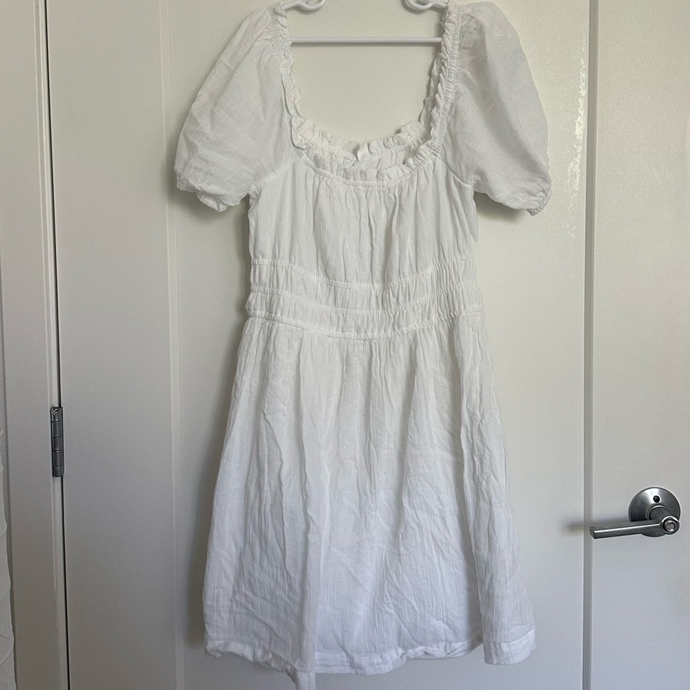 BP. Puff Sleeve Dress + Frida Mom Nausea Bands - Picture 3 of 9